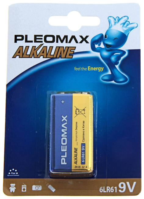 Э\п Samsung Pleomax 6F22 9V крона BL1