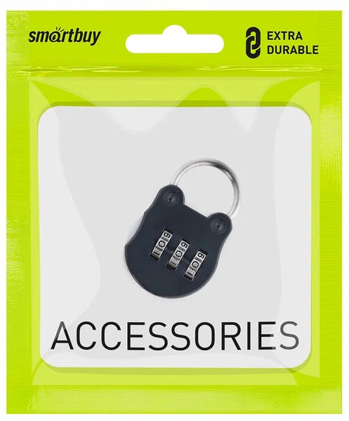Замок навесной кодовый 3 цифры Smartbuy арт.BAG3H