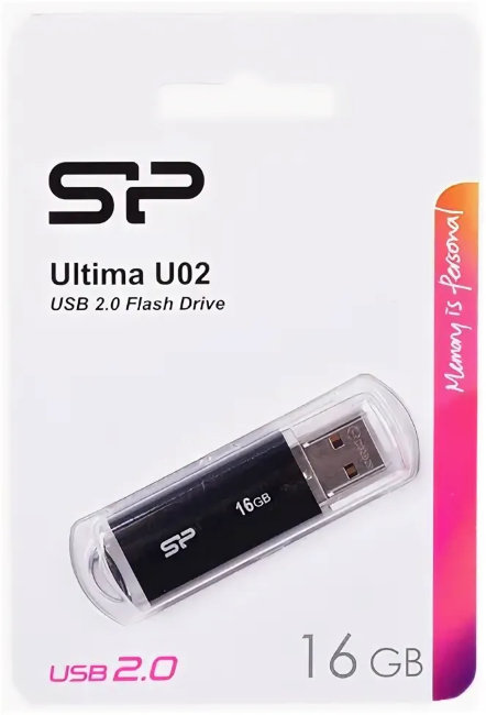 Флешка USB SiliconPower 16GB Ultima II чёрный
