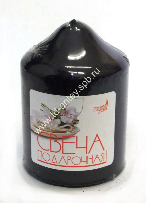 Свеча бочонок 70*100 (длинный) коричневый-кофе (12)