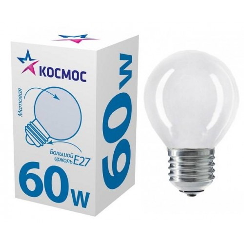 Лампа Космос 60в-Е27 шарик прозрач