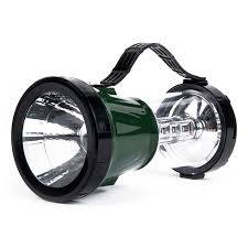 Фонарь SBF-45-G аккум,кемпинг 2в1 1W+17LED зелёный