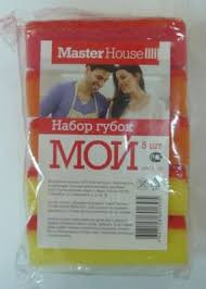 Губки для мытья  посуды макси МОЙ 5шт