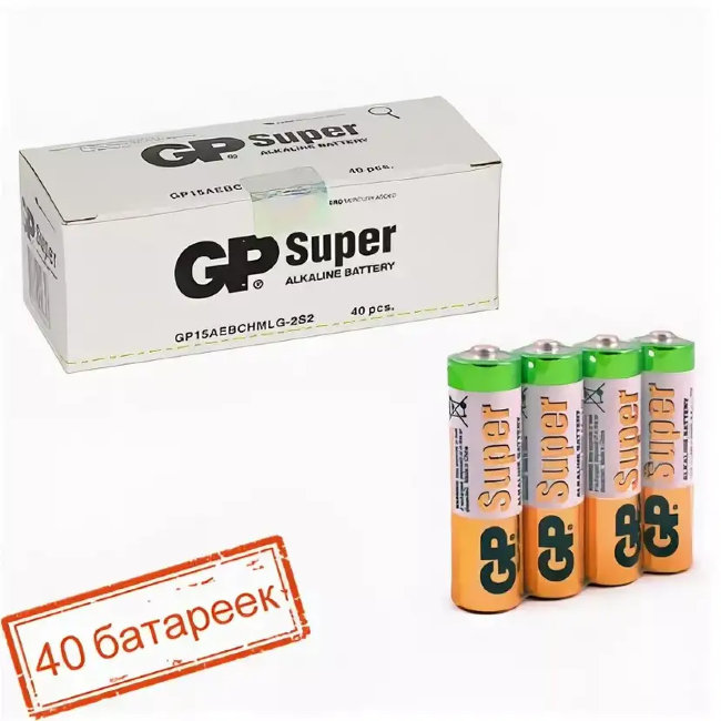 Э\п GP LR06 SUPER 2шт в боксе (40шт)