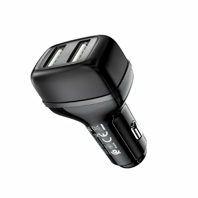 Авто з\у HOCO Z36 2USB 2400ma чёрный(автомобильная)