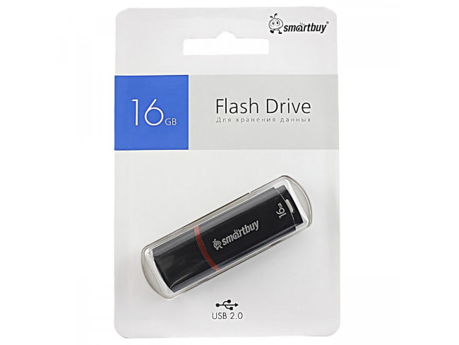 Флешка USB Smartbuy 16GB Crown чёрный