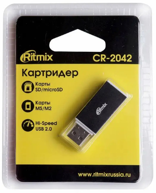 Картридер RITMIX CR2042 чёрный
