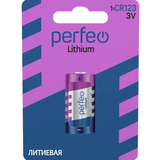 Э\п Perfeo CR123A 3V BL1