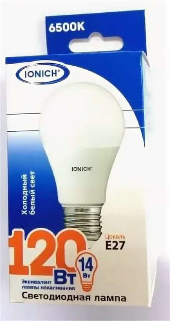 Лампа свд  IONICH  А60 14W E27 6500K