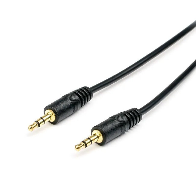 Кабель Atcom AUX 1.5m чёрный