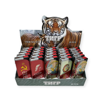 Зажигалка ТУРБО метал СССР (25/50) арт.JM-01/13 ONEY Зажигалка ТУРБО метал СССР (25/50) арт.JM-01/13 ONEY