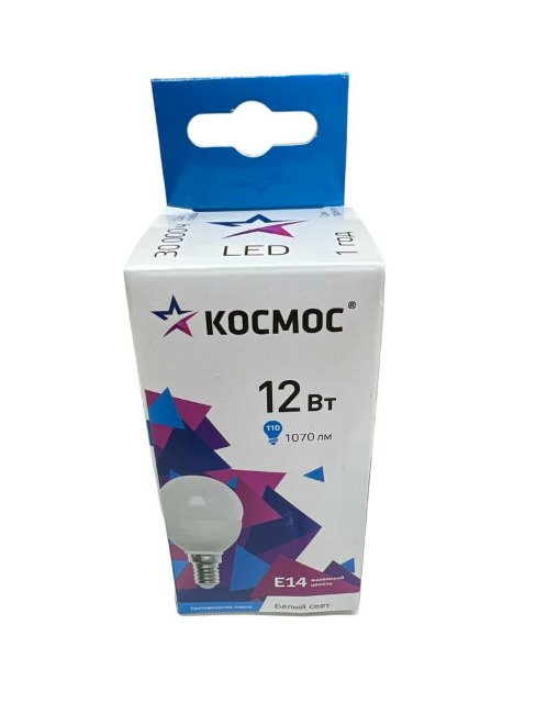 Лампа свд Космос шар Е14 12W 4500K