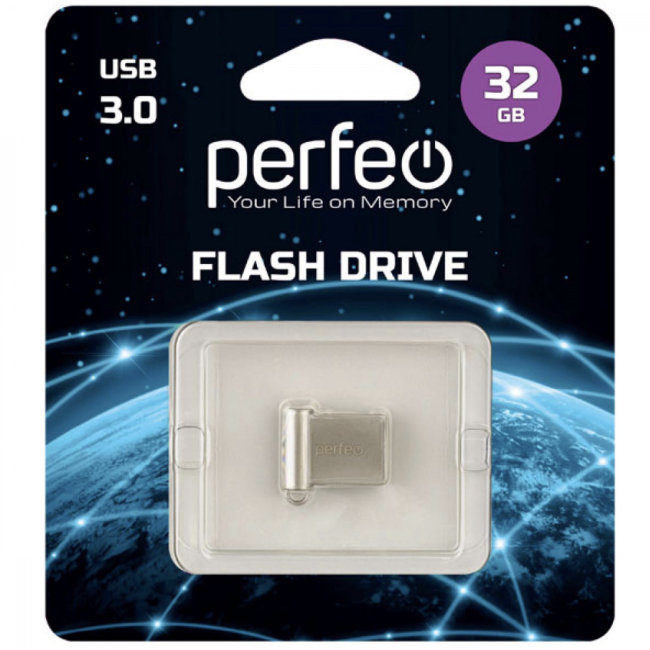 Флешка USB 3.0 Perfeo 32GB M06 металл