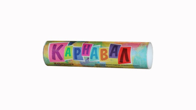 Хлопушка с конфетти КАЛЕЙДОСКОП 100мм (6шт) продаются кратно 6