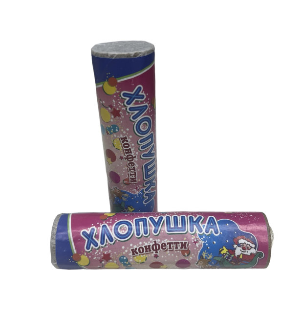 Хлопушка с конфетти 100мм арт.Х100К (50)