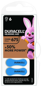 Э\п Duracell  ZA675 BL6 д\слух аппаратов