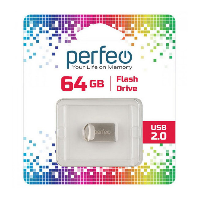 Флешка USB Perfeo 64GB M12 металл