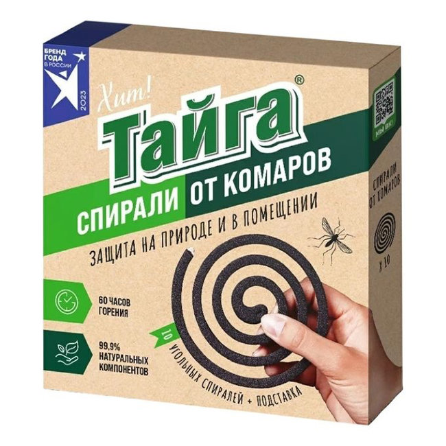 Спирали от комаров ТАЙГА ИН-90