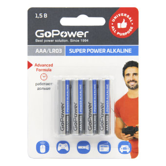 Э\п GoPower LR03 BL4 (48шт/576)