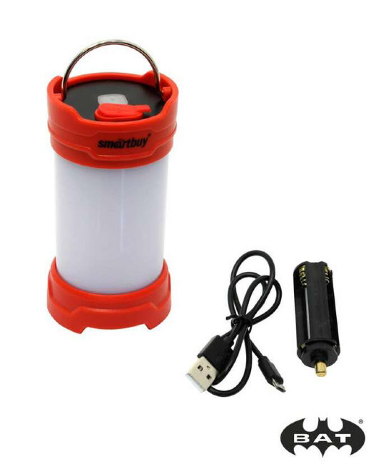 Фонарь SBF-24-R аккум кемпинг 24+6 красный