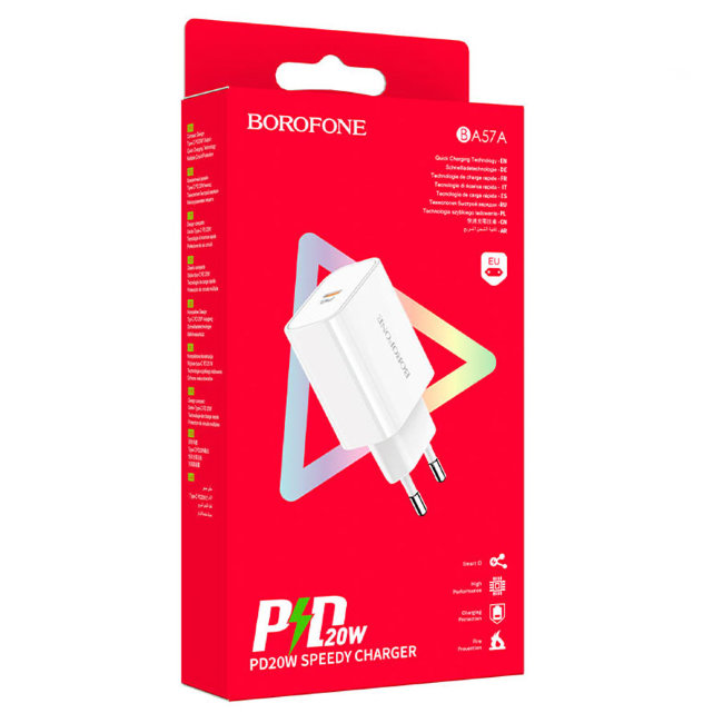 З\У Borofone BA57A 1Type-C 20W белый
