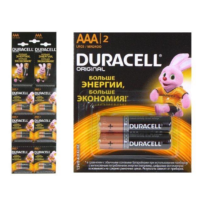 Э\п Duracell LR03 BL12 Plus 6x2 (12/168)