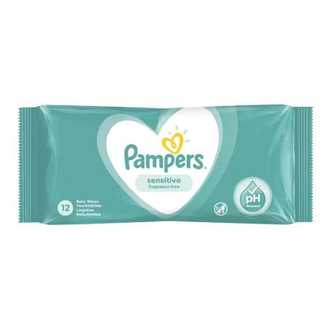 Салфетки влажные Pampers 12шт